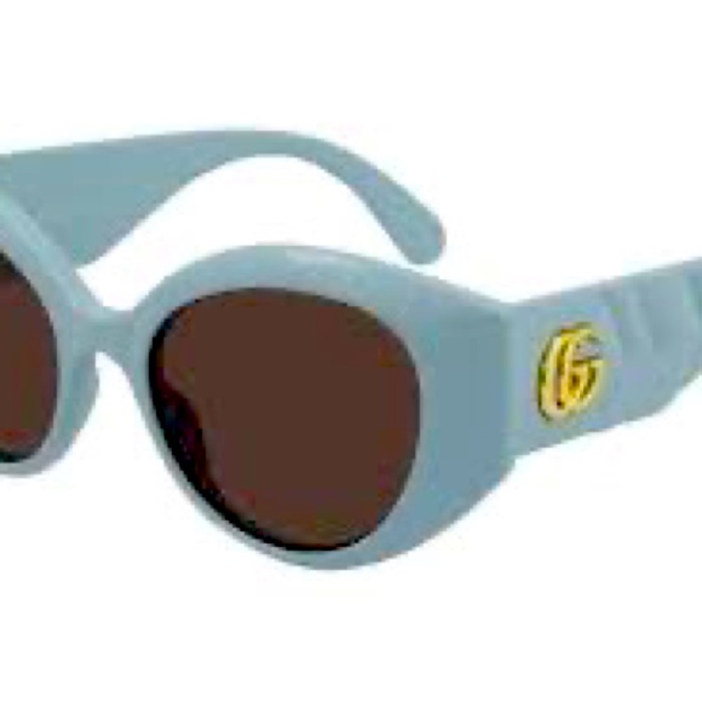 BRAND NEW WITHOUT BOX GUCCI EYEWEAR GG0808S 003 LIGHT-BLUE SUNGLASSES AUTHENTIC